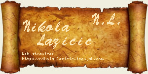 Nikola Lazičić vizit kartica
